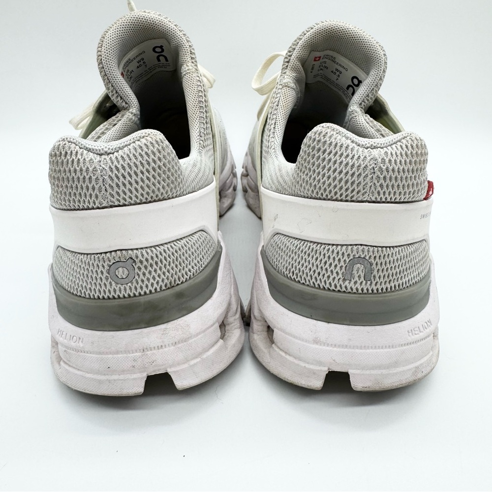 ON Womens Cloudswift Running Comfort Sneaker In Glacier White/Grey Size 9 Active - Picture 8 of 11
